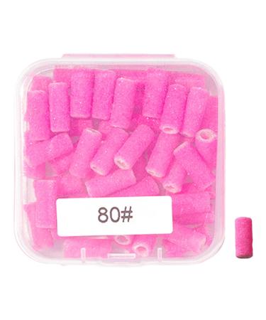 Lot de 50 bandes abrasives professionnelles et 1 mandrin pour ongles en acrylique et gel 80 Points