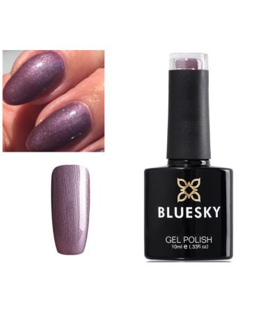 Bluesky Nail Gel Polish Purple Sheen Autumn Winter Mauve A78 UV LED Soak Off 10ml