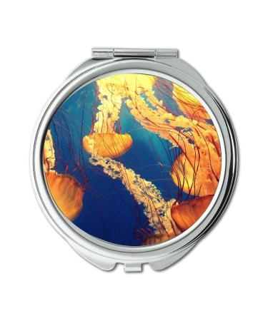 Mirror makeup mirror animals deep ocean deep sea pocket mirror portable mirror