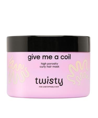 ABR Distribution Twisty Give Me a Coil Mask for highly porous curly hair 250 ml with shea butter and hemp oil moisturizing strengthening 98 natural ingredients hair mask very dry hair