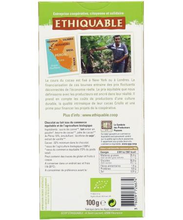  G n rique Ethicable Organic Soft Milk Chocolate Fondant 100 g 100 g Pack of 4 Sold as a Set - Buy Online on GoSupps.com