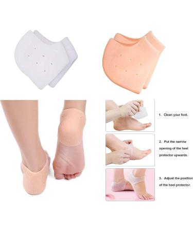 Buy Silicone Heel Covers & Moisturizing Cushions - Anti-Crack Protection for Men & Women - 2 Pairs - International Shipping Available - Buy Online on GoSupps.com