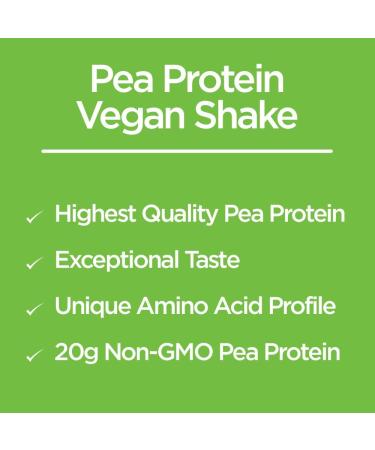 VeganSmart Pea Protein Shake Vanilla - 19 oz | Dairy-Free, Plant-Based Protein - Buy Online on GoSupps.com