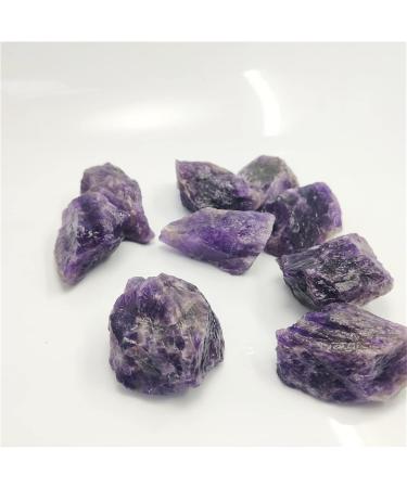 Natural Crystal Rough 1pc/100g Natural Bulk Raw Stone Dark Amethyst Irregular Natural Rock Purple for Specimen Collection Garden Decor (Color : 100g Size : 3-5cm) 3-5cm 100g - Buy Online on GoSupps.com