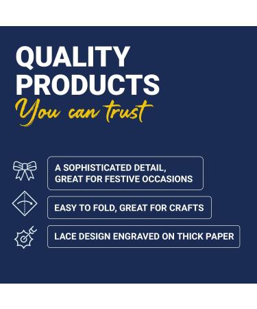 Royal Lace 4-Inch White Medallion Lace Round Paper Doilies - Pack of 40 - Buy Online on GoSupps.com