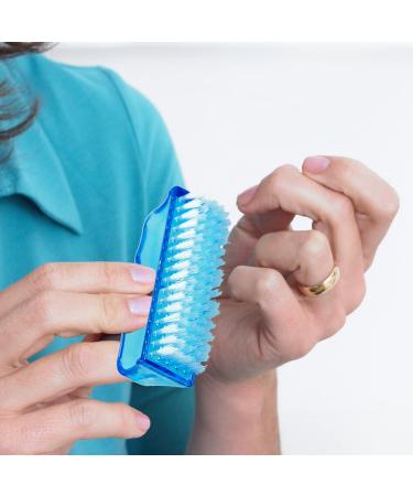 5 Pcs Plastic Handle Double Sided Nail Clean Brush Set - Vertical Scrubbing Brush for Nails, Toes, Hands - Ideal for Garden, Home, Salon - Buy Online on GoSupps.com