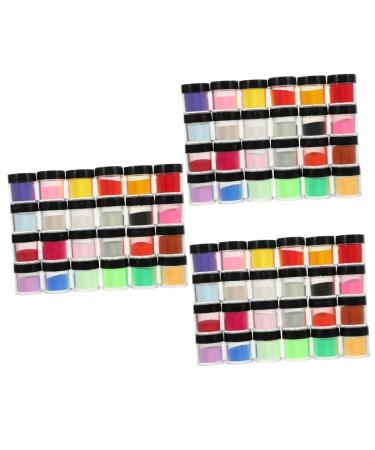 Baluue 72 Boxes Nail Crystal Powder DIY Manicure Powder Yn Nail Products Pigment Powder for Nails Pp