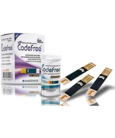 CodeFree Blood Glucose Test Strips - 50 Pack for Accurate Diabetes Management | Control Blood Sugar Levels - Buy Online on GoSupps.com