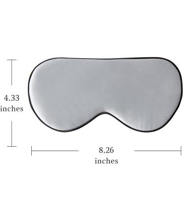Relcns Silk Sleep Eye Mask - Mulberry Silk Light Blindfold for Women and Men - Pressure Free Adjustable - Blue - Buy Online on GoSupps.com