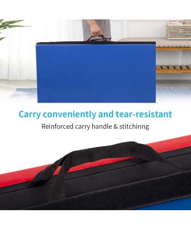 BestMassage 4x8FT Gymnastics Mats Exercise Pad for Home Gym | Tumbling & Yoga Mat Lightweight Panel Mat - Buy Online on GoSupps.com