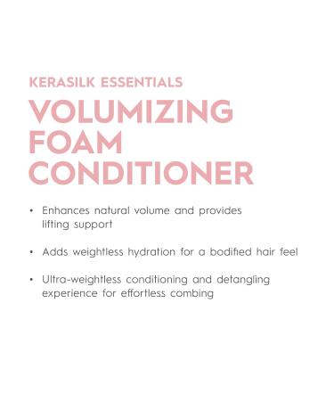 KERASILK Volumizing Foam Conditioner - Weightless Hydration & Volume for Fine Hair | 150ml - Buy Online on GoSupps.com