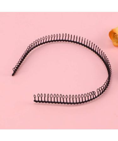 Healifty Woman Metal Teeth Comb Hair Hoop Headband - Black | Hair Accessories - Buy Online on GoSupps.com