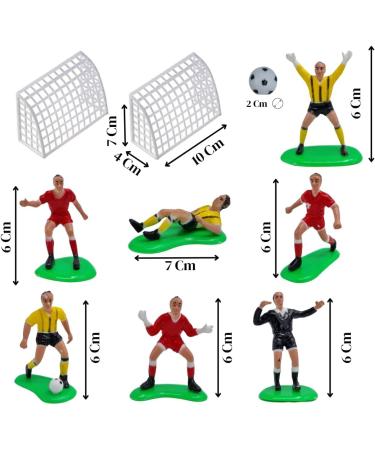 Dekora Football Cake Toppers Birthday Cake Decoration Football and Sport Themed Cake 7 Figures 2 Goals and 1 Ball - Buy Online on GoSupps.com