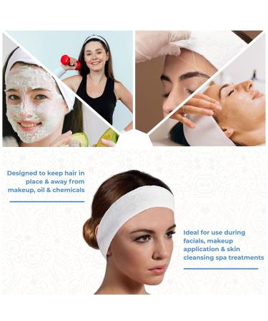 ForPro Stretch Headbands - 48-Count Moisture Absorbent Disposable Spa Headbands - Buy Online on GoSupps.com