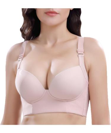 Yhybn Plus Size Minimizer Bra for Women - Full Coverage Seamless Wireless Shaper in Pink Size 42/95CDE - Soft Supportive Everyday & Sports Comfort - Buy Online on GoSupps.com