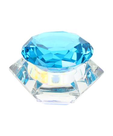 1pc nail art crystal cup acrylic liquid dish with lid glass dapping dish nail art dappen dish nail tools cups glass nail art manicure care tools crystal art glass washing up mini 7.5x6cm Blue