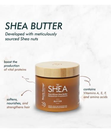 Pure African Shea Retention Treatment Hair Mask 500ml - Nourish & Restore Hair for All Types | Free International Shipping - Buy Online on GoSupps.com