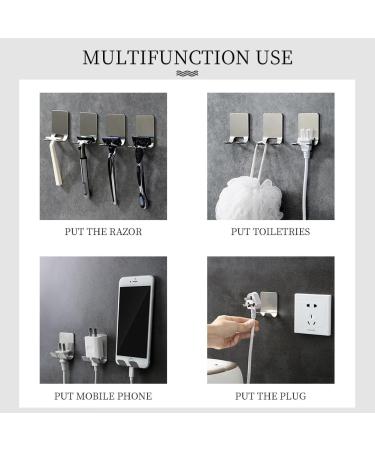Waterproof Stainless Steel Shower Razor Holder | Drill-Free Wall Mount | Ideal for Bathroom & Kitchen Storage - Buy Online on GoSupps.com