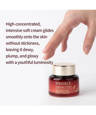 Buy THE SKIN HOUSE Wrinkle Supreme Cream - Korean Fermented Red Ginseng & Adenosine for Anti-Aging | 1.69 fl.oz - Best Korean Skin Care for Wrinkles & Fine Lines - Buy Online on GoSupps.com