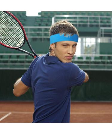 4-Pack Adjustable Sports Headbands for Men & Women | Ideal for Running Training Tennis & More - Buy Online on GoSupps.com