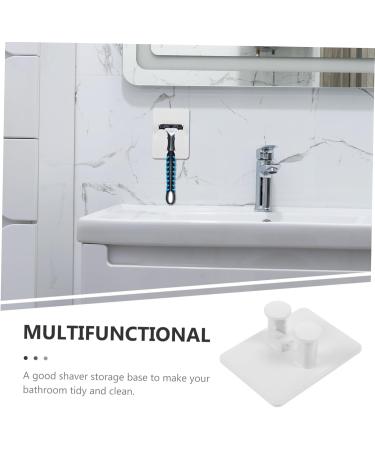 Shop Hapinary 4-Piece Shower Hooks Organizer - Razor & Brush Stands - Durable ABS Luffa Holder - No Punch White Design - International Shipping Available - Buy Online on GoSupps.com
