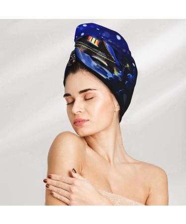 Quick-Dry Hair Towel Wrap Turban with Button | Best Hair Drying Towel for Effortless Style - Perfect Gift for Christmas - Buy Online on GoSupps.com