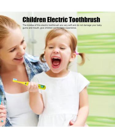ZJchao Electric Toothbrush for Children - USB Charging 4 Gears 8 Heads Soft Bristles Ergonomic Design (Yellow) - Buy Online on GoSupps.com