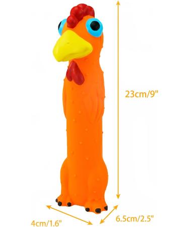 Chiwava 3-Pack 9-Inch Squeaky Dog Toys - Interactive Latex Puppy Play in Assorted Colors - Buy Online on GoSupps.com