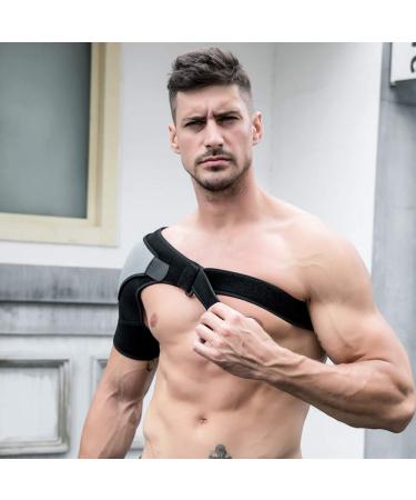 Totill Adjustable Bandage Shoulder Brace Neoprene Shoulder Support Left Shoulder Support Right Adult Women Men Shoulder Suppo - Buy Online on GoSupps.com