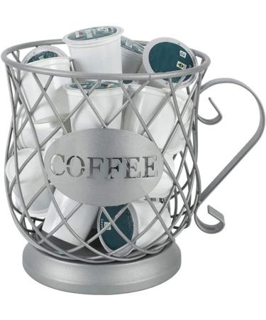 capsule coffee storage creamer container coffee espresso Fruit Storage Basket concentrate Fruit tray 20x19cm Silver - Buy Online on GoSupps.com