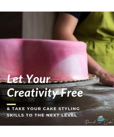 Paint a Cake Airbrush Colours for Cake Decorating Set of 16. Can be Used on Sugar Paste Fondant Chocolate. Ethanol Based Liquid Food Colors for Airbrushing Cakes + 2x50ml Cleaner UK - Buy Online on GoSupps.com