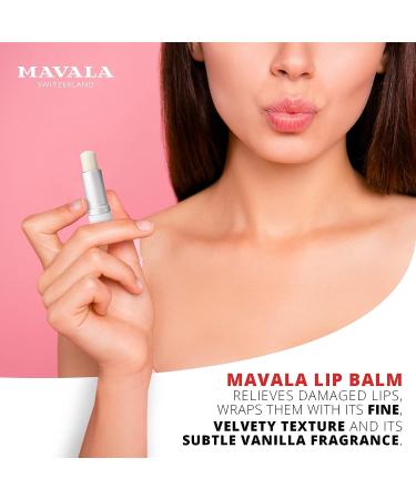 MAVALA Lip Balm - Protect and Soothe Damaged Lips with Aloe Vera and Shea Butter - 0.15 Ounce - Buy Online on GoSupps.com