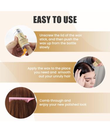 Hair Stick Wax for Flyaways - Non-Greasy Smoothing Stick for Frizz Control | 2.7 Fl Oz for Men Women & Kids - Buy Online on GoSupps.com