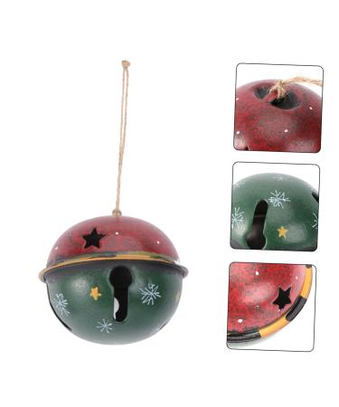 Zerodeko 1pc Christmas Tree Bells Christmas Decorations Metal Decor Xmas Tree Ornament Hanging Bell 8 Cm Red 10X10CM