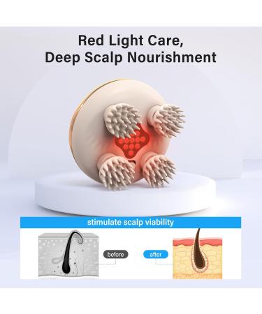 Arboleaf Waterproof Head Massage Device 8 Massage Heads 3 Modes for Relaxation & Deep Cleaning | Golden Scalp Massager - Buy Online on GoSupps.com
