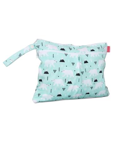 Damero Reusable Wetbag Diaper Bag for Babies - Compact Waterproof Perfect for Dirty Diapers & Accessories (Small Bear Design) - Buy Online on GoSupps.com