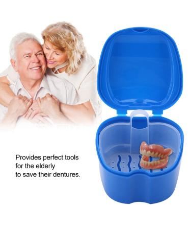 Waterproof Denture Box for Elderly - Dark Blue Denture Container | International Shipping Available - Buy Online on GoSupps.com