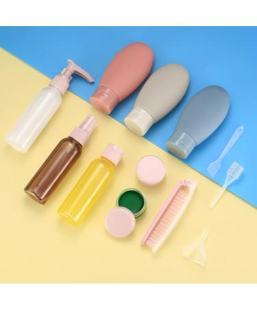12 STK Travel Bottles Set - Refillable 60ml Cosmetic Containers for Shampoo & Conditioner - Perfect for Travel Toiletries - Buy Online on GoSupps.com
