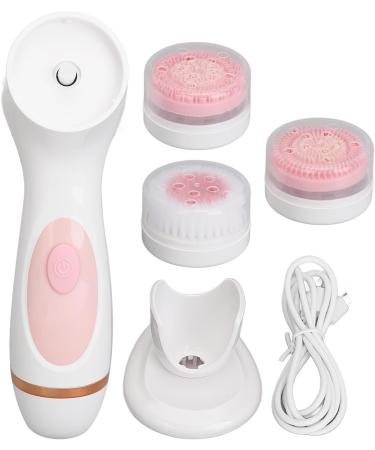 Electric Face Brush Waterproof Pore Deep Cleansing Silicone Facial Cleansing Brush for Salon (Pink) - Buy Online on GoSupps.com