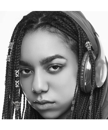 KALLORY Dreadlock Accessories - Viking Beard Beads, Skull & Antique Hair Beads - 10pcs - Buy Online on GoSupps.com