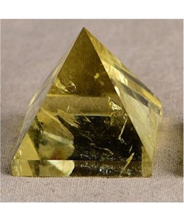 Natural Crystal Rough 3-3.5cm Natural Crystal Citrine Ornaments Pyramid Tower Home Decor Lucky - Buy Online on GoSupps.com