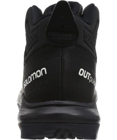 Salomon Men's OUTPULSE Mid Gore-Tex Hiking Boots - 11.5 Black/Ebony/Vanilla Ice - Buy Online on GoSupps.com