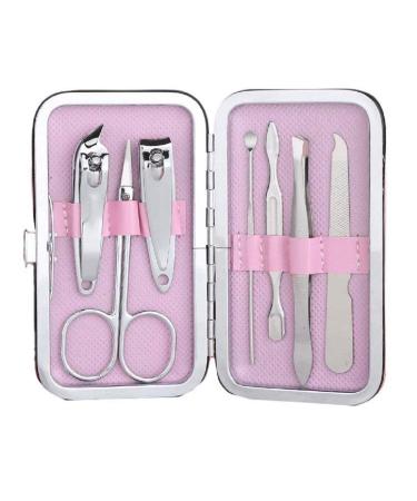 Hello Kitty Nail Clipper Travel Set - 7 in 1 Stainless Steel Professional Manicure Pedicure Kit with Leather Case - Buy Online on GoSupps.com