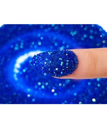 EIMASS Druzy Diamond Dust 3D Nail Art Crystals - Swarovski Alternative Gems (Sapphire AB)