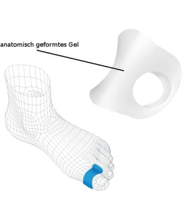 FabaCare Corbby Toe Separator with Gel Corector | Hallux Valgus Toe Spreader & Silicone Wedge Size L for Pain Relief - Buy Online on GoSupps.com