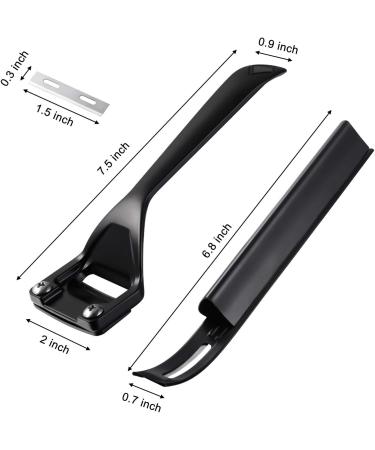 Metal Leather Skiver and Safety Beveler DIY Cutting Tool Kits with 6 Pieces Skiver Blades for Leather Craft DIY and Leather Making - Buy Online on GoSupps.com