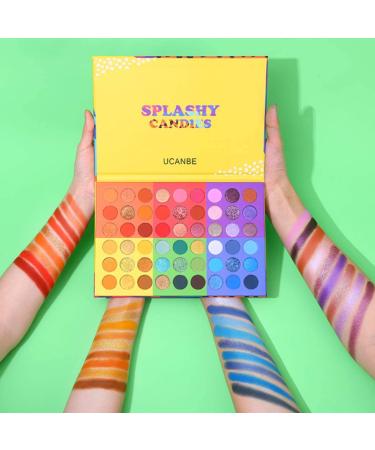 54 Color Eyeshadow Palette & 15 Piece Makeup Brush Set | 6-in-1 Glitter & Matte Eye Makeup Kit - International Shipping Available - Buy Online on GoSupps.com