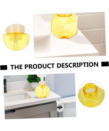 Fomiyes 4-Piece Flower Bubble Bottle Set | Mini Plastic Containers & Foam Soap Dispenser | Transparent 9.7x9.7x16.3cm - Ideal for Home & Travel - Buy Online on GoSupps.com