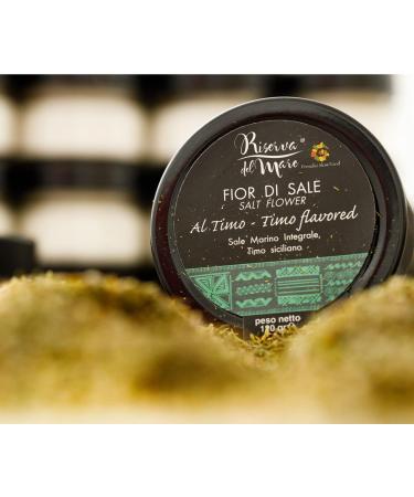  Riserva del Mare Fleur de sel flavoured with thyme Slow Food garnish 120g. - Buy Online on GoSupps.com
