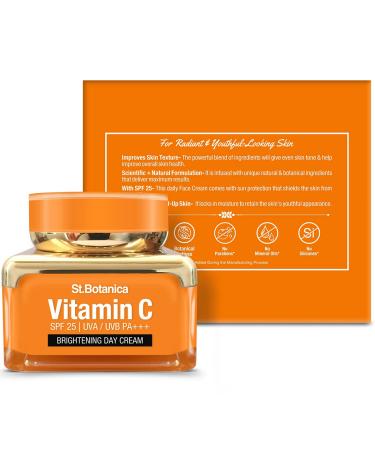 StBotanica Vitamin C Brightening Day Cream with SPF 30 - Radiant Skin 50g - Anti-Aging UVA/UVB Protection - Buy Online on GoSupps.com